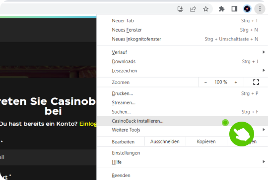 Pwa instruction Windows Chrome